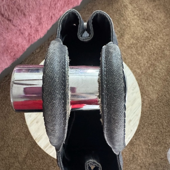 Prada Black Denim Canapa Tote Bag - Picture 4 of 8